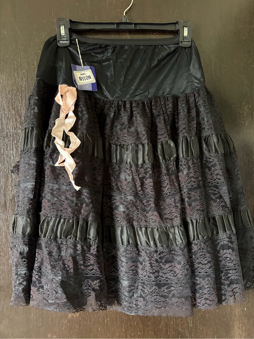 Vintage Francine 50’s crinoline lace nylon  half slip NWT
